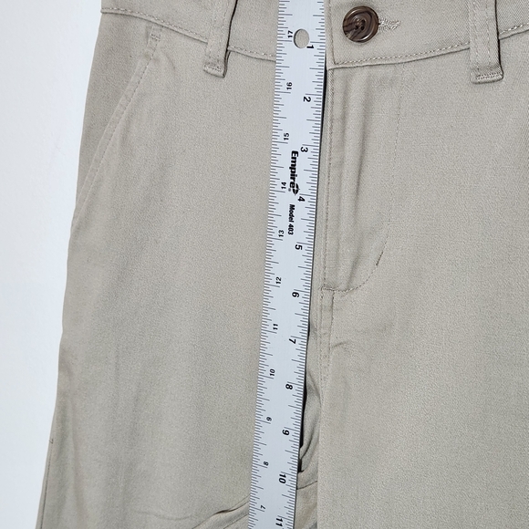 IZOD Boys Khaki Uniform Pants Slim Fit Stretch Size 12 NWT - Picture 7 of 10